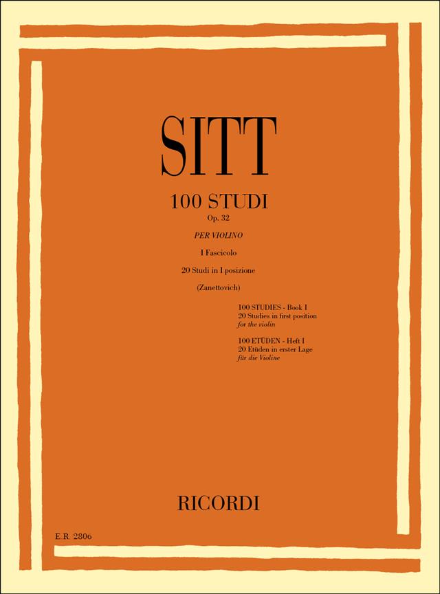 100 Studi Op. 32 per Violino - Volume 1 - 20 Studi In Prima Posizione - pro housle